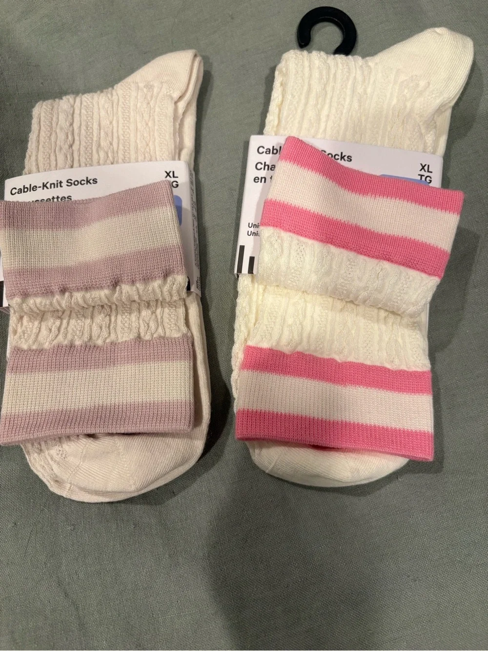 Lululemon Cable-Knit Socks Bundle of 2